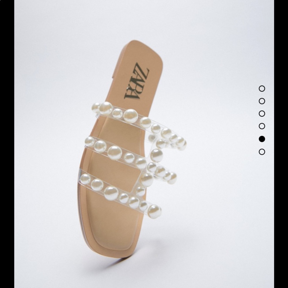 Zara pear beaded sandals